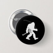 Bigfoot Eis Fishing Yeti Fisherman mit einem Bohre Button (Vorne & Hinten)