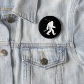 Bigfoot Eis Fishing Yeti Fisherman mit einem Bohre Button (Beispiel)