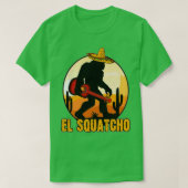 Bigfoot El Squatcho Mexican Sasquatch Bigfoot by c T-Shirt (Design vorne)