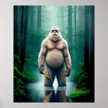 Bigfoot Encounter - 20 x 24 Poster