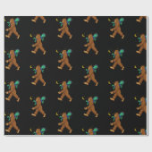 Bigfoot Entführung einer Alien Funny Paranormal Geschenkpapier (Flach)