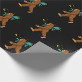 Bigfoot Entführung einer Alien Funny Paranormal Geschenkpapier (Ecke)