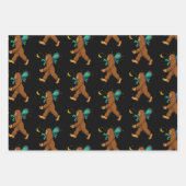 Bigfoot Entführung einer Alien Funny Paranormal Geschenkpapier Set (Vorderseite 3)