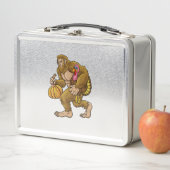 Bigfoot Erntedank Steals Turkey & Pumpkin Hide_ Metall Brotdose (Beispiel)
