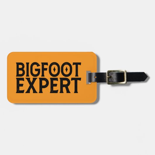 Bigfoot-Experte Gepäckanhänger (Vorderseite horizontal)