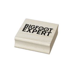 Bigfoot Experte Gummistempel
