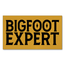 Bigfoot Experte Magnetische Visitenkarte