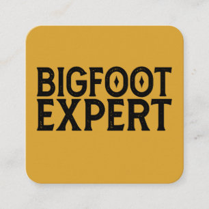 Bigfoot Experte Quadratische Visitenkarte