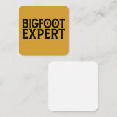 Bigfoot Experte Quadratische Visitenkarte (Vorne/Hinten)