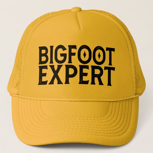 Bigfoot Experte Truckerkappe (Vorderseite)