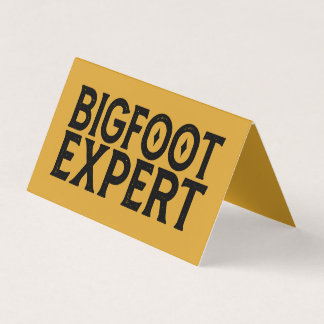 Bigfoot Experte Visitenkarten