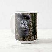 Bigfoot Face Close | Gorilla, Skunk Ape Kaffeetasse (Vorderseite Links)
