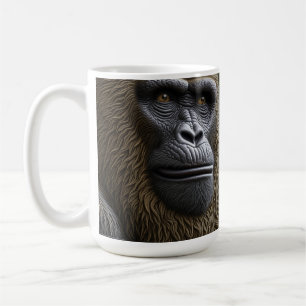 Bigfoot Face Close   Gorilla, Skunk Ape Kaffeetasse