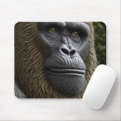 Bigfoot Face Close | Gorilla, Skunk Ape Mousepad (Mit Mouse)