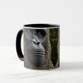 Bigfoot Face Close | Gorilla, Skunk Ape Tasse (Vorderseite Links)
