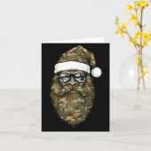 Bigfoot Face Sungles Santa Christmas Camo Xmas Sas Karte (Gelbe Blume)
