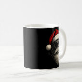 Bigfoot Face Sungles Santa Christmas Funny Xmas Sa Kaffeetasse (VorderseiteRechts)