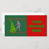 Bigfoot Feiertagskarte (Vorne/Hinten)