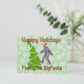 Bigfoot Feiertagspostkarte (Stehend Vorderseite)