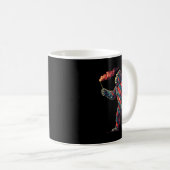 Bigfoot Feuerwerk 4. Juli Männer Sasquatch Americ Kaffeetasse (VorderseiteRechts)