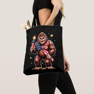 Bigfoot Feuerwerk 4. Juli Sasquatch USA Amerika Tasche