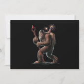 Bigfoot Feuerwerk 4. Juli Usa Flag Sasquatch Einladung (Vorderseite)