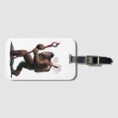 Bigfoot Feuerwerk 4. Juli Usa Flag Sasquatch Gepäckanhänger (Vorderseite (Horizontal))