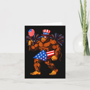 Bigfoot Feuerwerk amerikanische Flagge Bigfoot 4. Karte