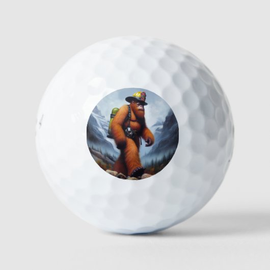 Bigfoot Fireman Golfball (Vorderseite)