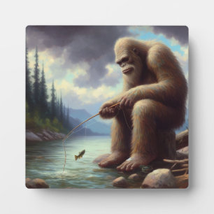 Bigfoot Fischen Fotoplatte