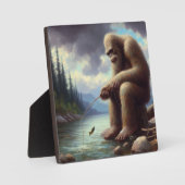 Bigfoot Fischen Fotoplatte (Vorderseite)