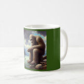 Bigfoot Fischen Kaffeetasse (VorderseiteRechts)