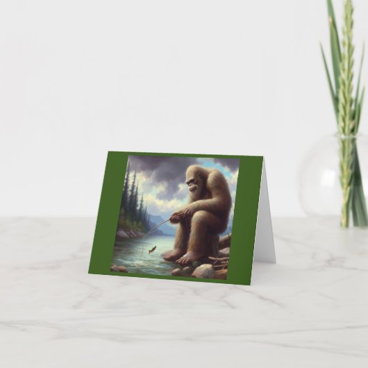 Bigfoot Fischen Karte (Vorderseite)