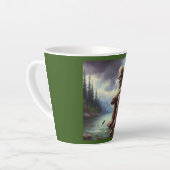 Bigfoot Fischen Milchtasse (Linke Ecke)