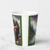 Bigfoot Fischen Pappbecher (Rechts)