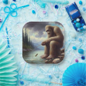 Bigfoot Fischen Pappteller (Party)