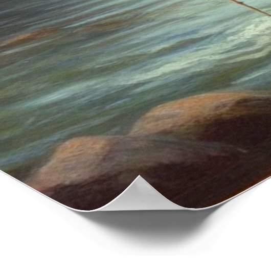 Bigfoot Fischen Poster (Ecke)