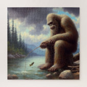 Bigfoot Fischen Puzzle (Vertikal)
