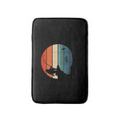 Bigfoot Fischen Sasquatch Frisherman Funny Fathon Badematte (Vorderseite Vertikal)