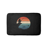 Bigfoot Fischen Sasquatch Frisherman Funny Fathon Badematte (Vorderseite)