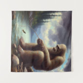 Bigfoot Fischen Wandteppich (Vorderseite (Horizontal))