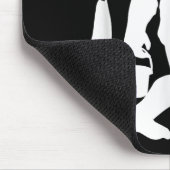 Bigfoot-Fischereihemd Lustiger Sasquatch und Fisch Mousepad (Ecke)