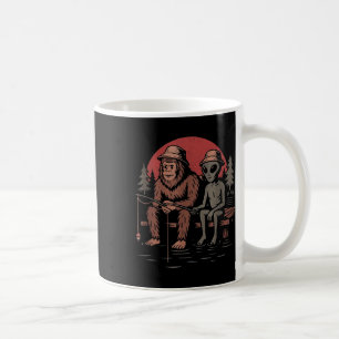 Bigfoot-Fischereishirt Männer Jungen Sasquatch-Ang Kaffeetasse