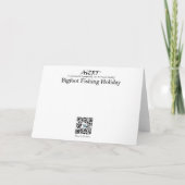 BIGFOOT FISCHEREIURLAUB - CHRISTMAS TREE FEIERTAGSKARTE (Rückseite)