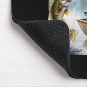 Bigfoot Fishing Funny Sasquatch Summer B Fisherman Mousepad (Ecke)