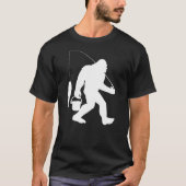 Bigfoot Fishing Shirt Funny Sasquatch and Fish (Vorderseite)