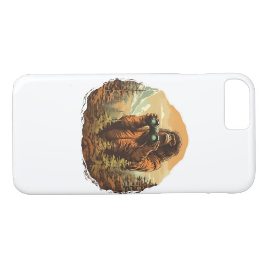 Bigfoot Flüchtige Blick-A-Boo Case-Mate iPhone Hülle (Rückseite (Horizontal))