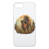 Bigfoot Flüchtige Blick-A-Boo Case-Mate iPhone Hülle (Rückseite)