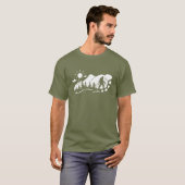 Bigfoot Footprint Graphic T-Shirt (Vorne ganz)