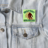 Bigfoot-Forscher Button (Beispiel)